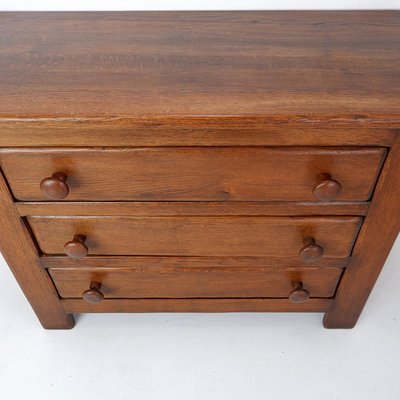 Brutalist Oak Chest of Drawers, 1960s-NYF-2018978