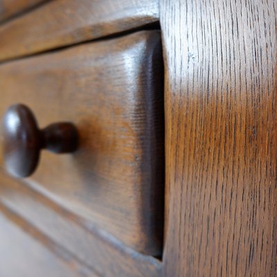 Brutalist Oak Chest of Drawers, 1960s-NYF-2018978