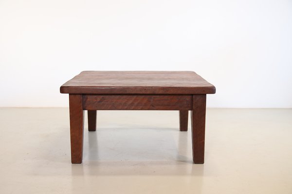 Brutalist Oak Coffee Table, 1970s-BQ-1693390