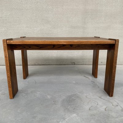 Brutalist Oak Mid-Century Belgium Dining Table-JRP-998249