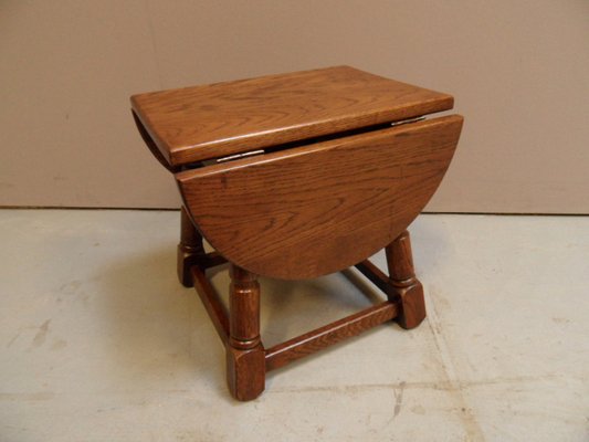 Brutalist Oak Side Table, 1960s-PNJ-1816662