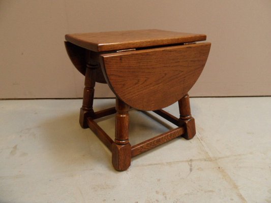 Brutalist Oak Side Table, 1960s-PNJ-1816662