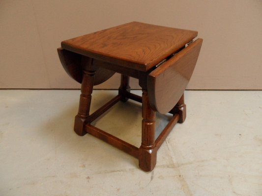 Brutalist Oak Side Table, 1960s-PNJ-1816662