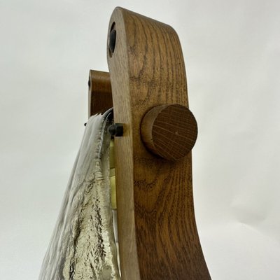 Brutalist Oak Table Lamp, 1970s-BGP-1721190