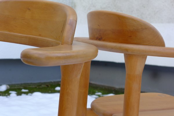 Brutalist Opus Chairs by Erwin Berghammer for Team 7, Austria, 1980s, Set of 2-VRE-1785826