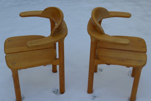 Brutalist Opus Chairs by Erwin Berghammer for Team 7, Austria, 1980s, Set of 2-VRE-1785826