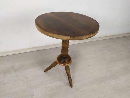 Brutalist Pedestalist Side Table by Charles Dudouyt, 1940s-EAD-1417554