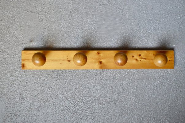 Brutalist Pine Coat Rack, 1970s-AIU-1776300