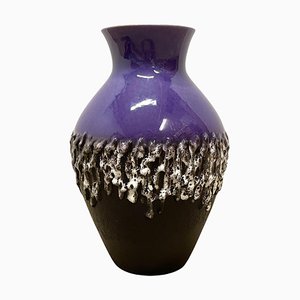 Brutalist Purple Fat Lava Ceramic Vase from Carstens Tönnieshof, Germany, 1970s-QZ-1796115