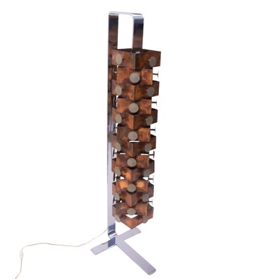 Brutalist Raindrops Floor Lamp, 1980s-TJQ-590986