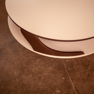 Brutalist Round Coffee Table from T. Spectrum, 1970s-QVY-1800372