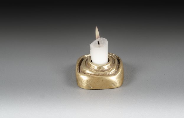 Brutalist Sculptural Candleholder by Giuseppe Gallo with Apple and Bowl by Beatrice Sponagel-Steinlin, 1960s, Set of 3-VLO-1818374