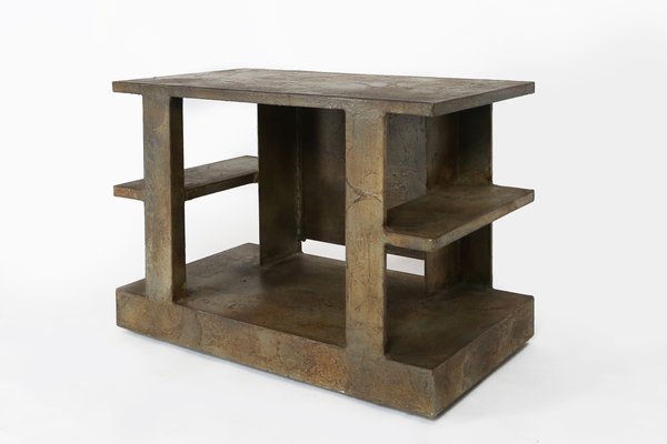 Brutalist Side Table or Television Table by Pia Manu, 1970s-UAK-875920