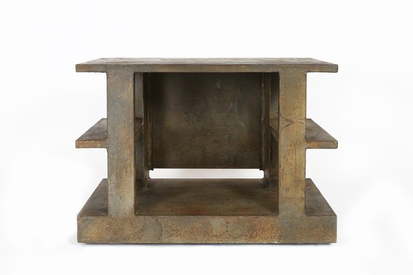 Brutalist Side Table or Television Table by Pia Manu, 1970s-UAK-875920