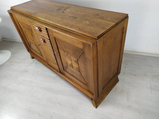 Brutalist Sideboard by Charles Dudouyt, 1940s-EAD-1383334