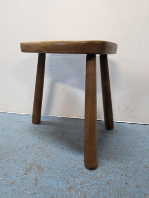 Brutalist Stool in the style of Charlotte Perriand-HLV-1819759