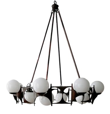 Brutalist Style Chandelier, 1950s-AHH-1793732