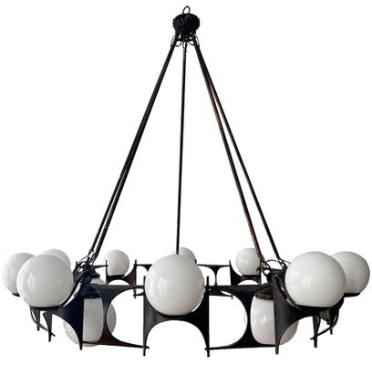 Brutalist Style Chandelier, 1950s-AHH-1793730