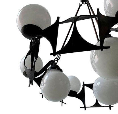 Brutalist Style Chandelier, 1950s-AHH-1793734