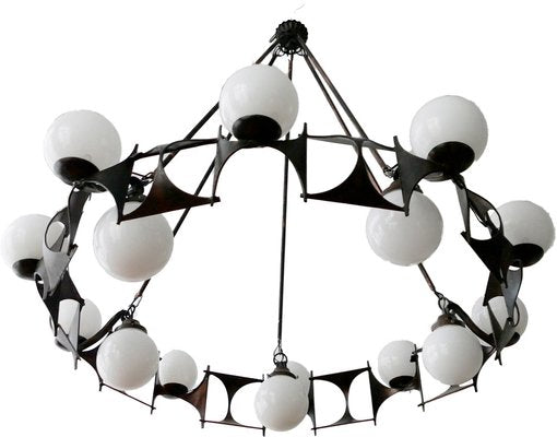 Brutalist Style Chandelier, 1950s-AHH-1793730