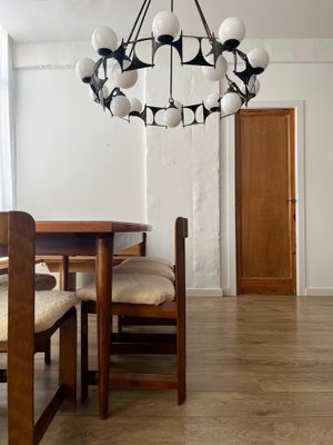 Brutalist Style Chandelier, 1950s-AHH-1793730