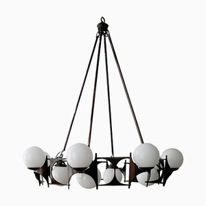 Brutalist Style Chandelier, 1950s-AHH-1793732