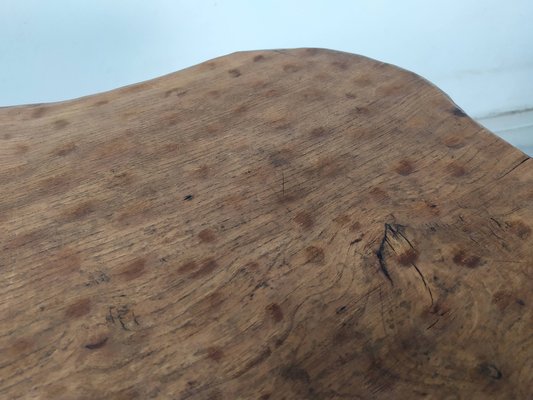 Brutalist Table in Ash, 1970s-EAD-1768671