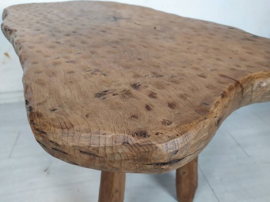 Brutalist Table in Ash, 1970s-EAD-1768671