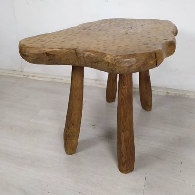 Brutalist Table in Ash, 1970s-EAD-1768671