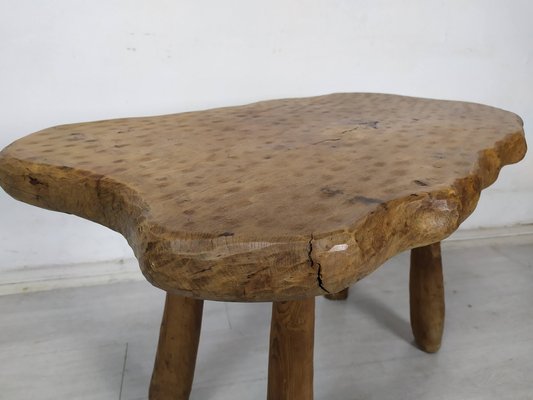 Brutalist Table in Ash, 1970s-EAD-1768671