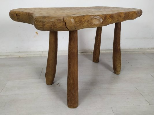 Brutalist Table in Ash, 1970s-EAD-1768671