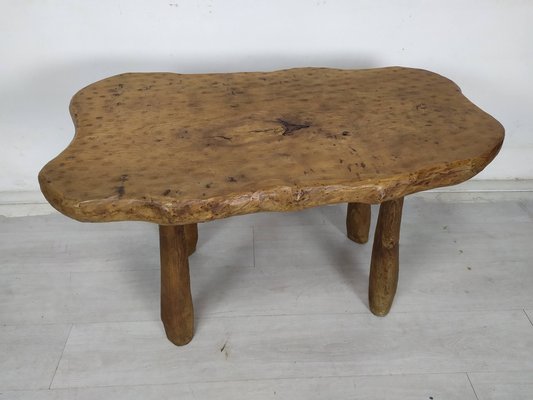 Brutalist Table in Ash, 1970s-EAD-1768671