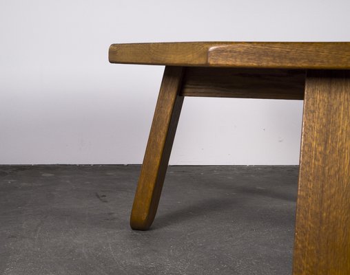 Brutalist Table in Oak in the Style of Dittmann & Co, 1960s.-VLO-1029723