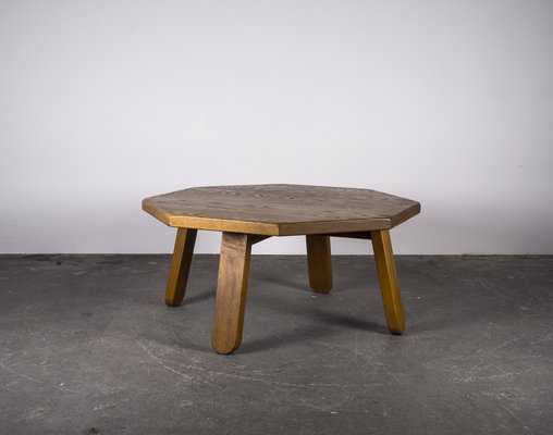 Brutalist Table in Oak in the Style of Dittmann & Co, 1960s.-VLO-1029723