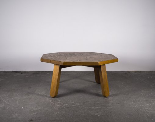 Brutalist Table in Oak in the Style of Dittmann & Co, 1960s.-VLO-1029723