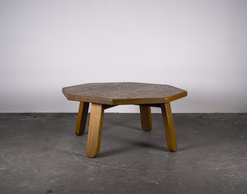 Brutalist Table in Oak in the Style of Dittmann & Co, 1960s.-VLO-1029723