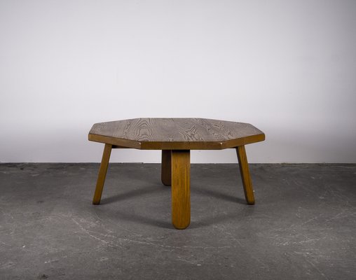 Brutalist Table in Oak in the Style of Dittmann & Co, 1960s.-VLO-1029723