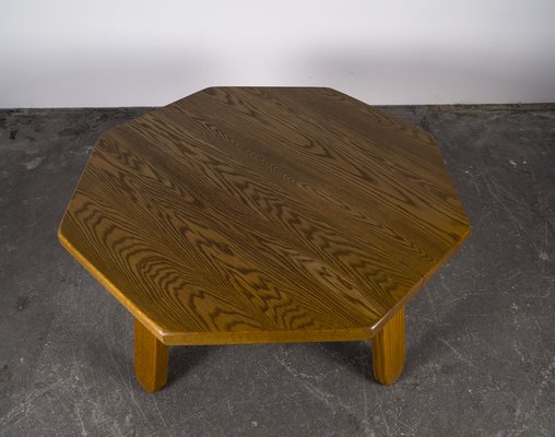 Brutalist Table in Oak in the Style of Dittmann & Co, 1960s.-VLO-1029723