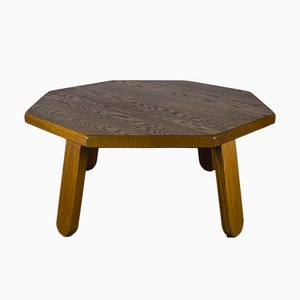 Brutalist Table in Oak in the Style of Dittmann & Co, 1960s.-VLO-1029723