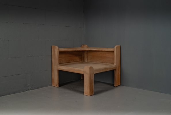 Brutalist Table in Oak Wood, 1963-VLO-2031348