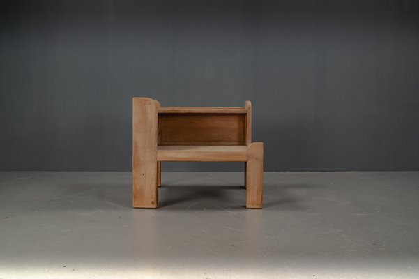 Brutalist Table in Oak Wood, 1963-VLO-2031348