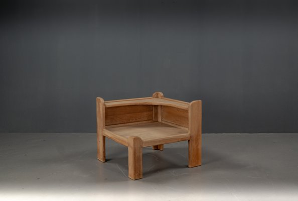 Brutalist Table in Oak Wood, 1963-VLO-2031348