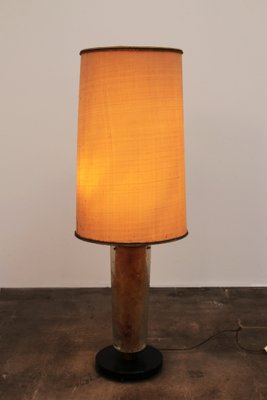 Brutalist Table Lamp Marble & Glass, 1960-EZZ-1802967