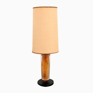 Brutalist Table Lamp Marble & Glass, 1960-EZZ-1802967