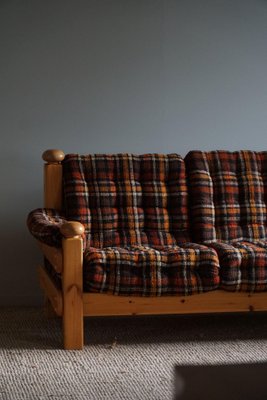 Brutalist Three-Seater Sofa in Pine, 1960s-MXF-1807548