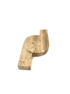 Brutalist Travertine Ashtray from Cerri Nestore, Italy, 1970s-TXN-1751141