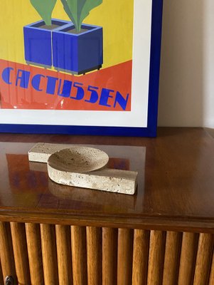 Brutalist Travertine Ashtray from Cerri Nestore, Italy, 1970s-TXN-1751141