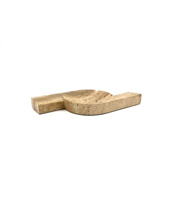 Brutalist Travertine Ashtray from Cerri Nestore, Italy, 1970s-TXN-1751141