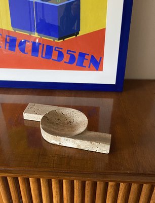 Brutalist Travertine Ashtray from Cerri Nestore, Italy, 1970s-TXN-1751141