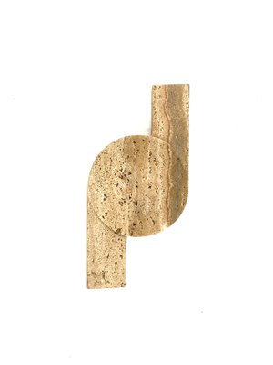 Brutalist Travertine Ashtray from Cerri Nestore, Italy, 1970s-TXN-1751141